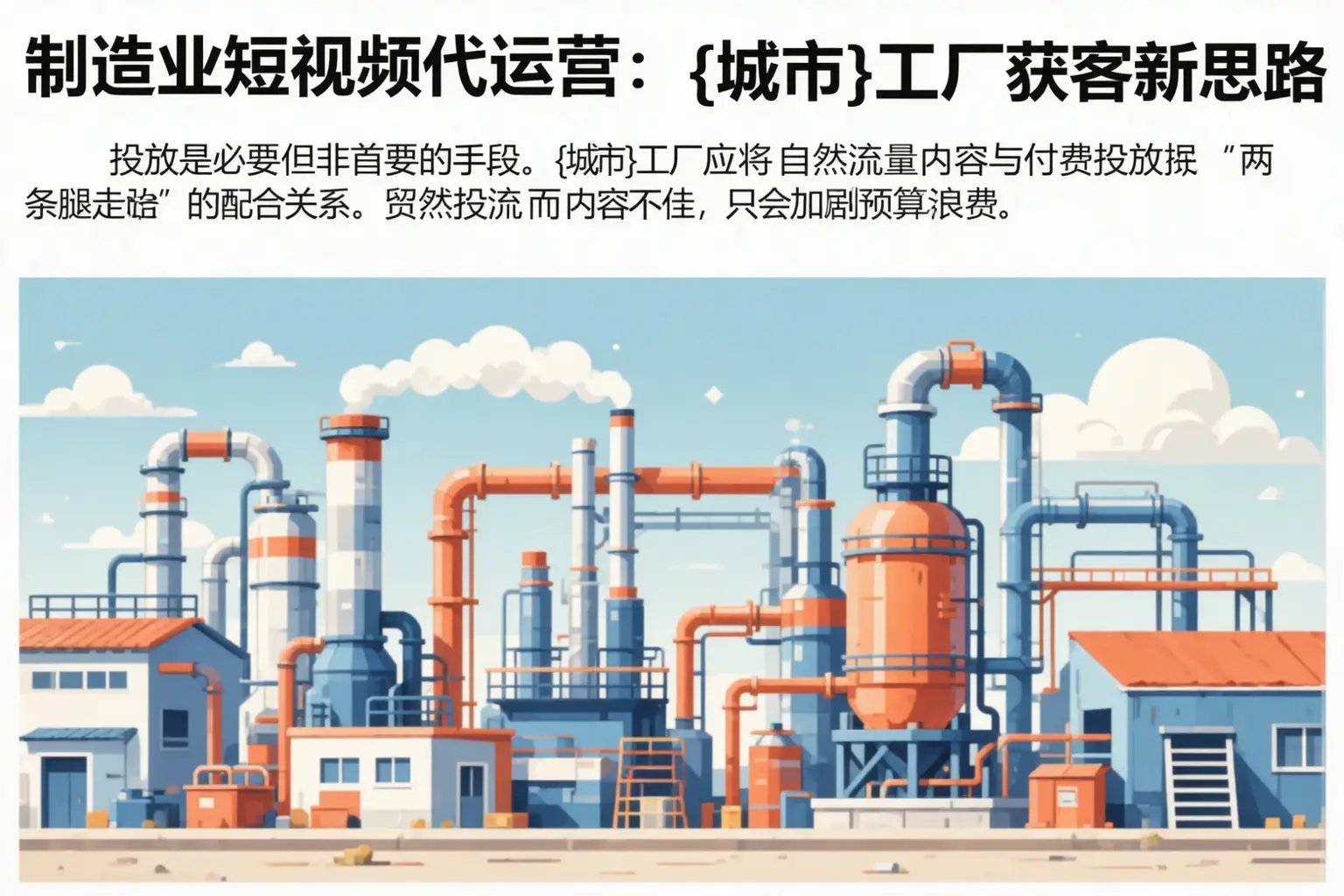 制造业短视频代运营：临澧工厂获客新思路